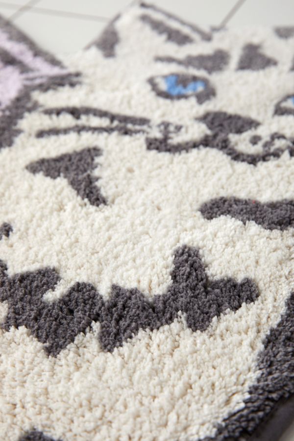 Slide View: 3: Cat Cherub Bath Mat