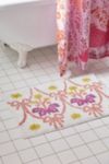 Thumbnail View 1: Damask Pink Bow Bath Mat