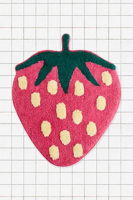 Mini Erdbeer Badematte