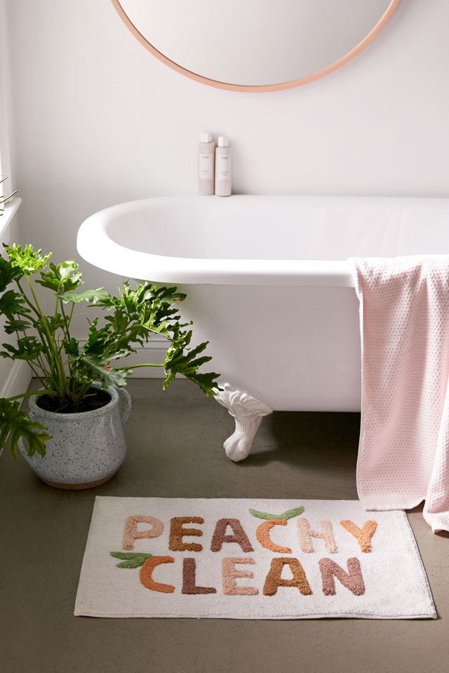Peachy Clean Bath Mat Urban Outfitters UK