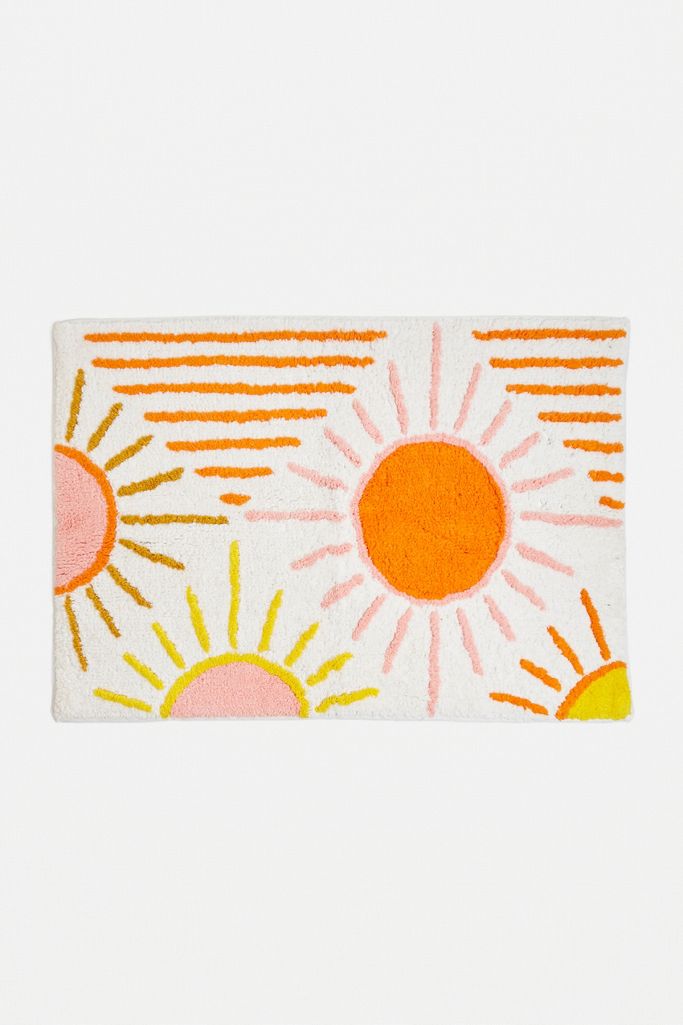 Rising Sun Bath Mat Urban Outfitters UK
