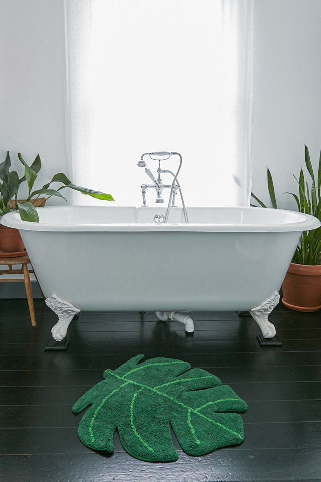 Monstera Bath Mat Urban Outfitters UK
