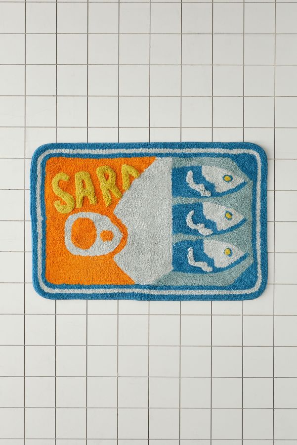 Slide View: 2: Tapis de bain sardines 