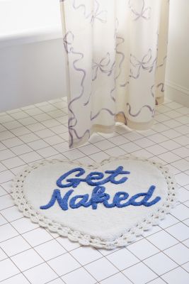 Get Naked Heart Bath Mat