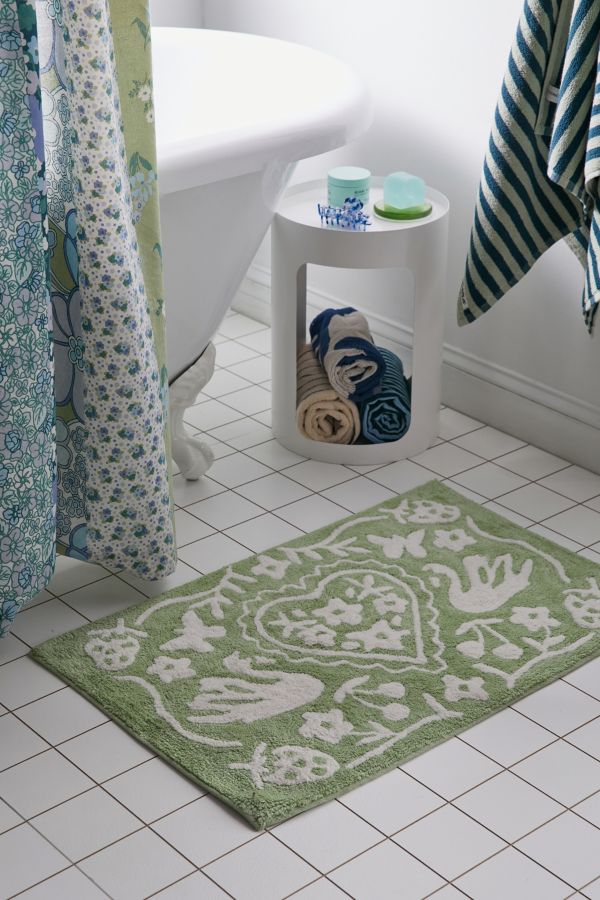 Vista de diapositivas: 1: Green Mariya Bath Mat