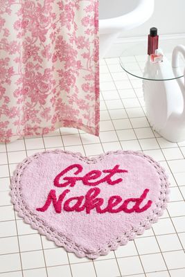Pink Get Naked Bath Mat