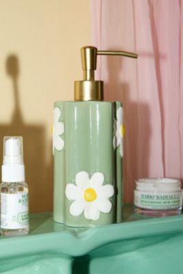 Green Daisy Soap Dispenser