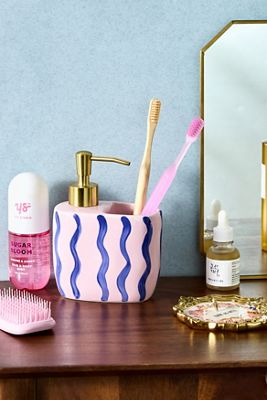 Pink & Blau Ari Seife & Aufbewahrungstopf Set