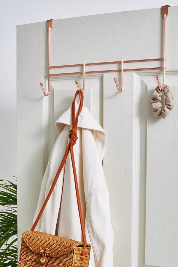 Copper 4 Hook Over The Door Rack Urban Outfitters Uk
