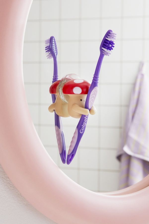 Slide View: 1: Mushroom Toothbrush Holder