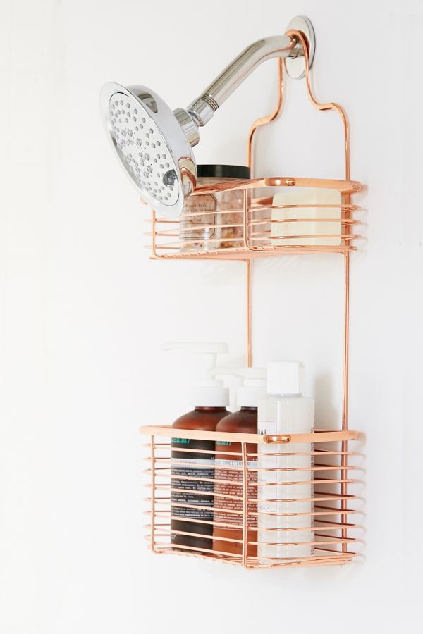 Minimal Copper Shower Caddy Urban Outfitters UK