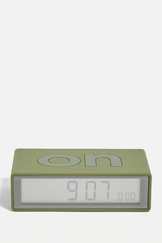 Lexon Green Flip Reversible Lcd Alarm Clock Urban Outfitters Uk