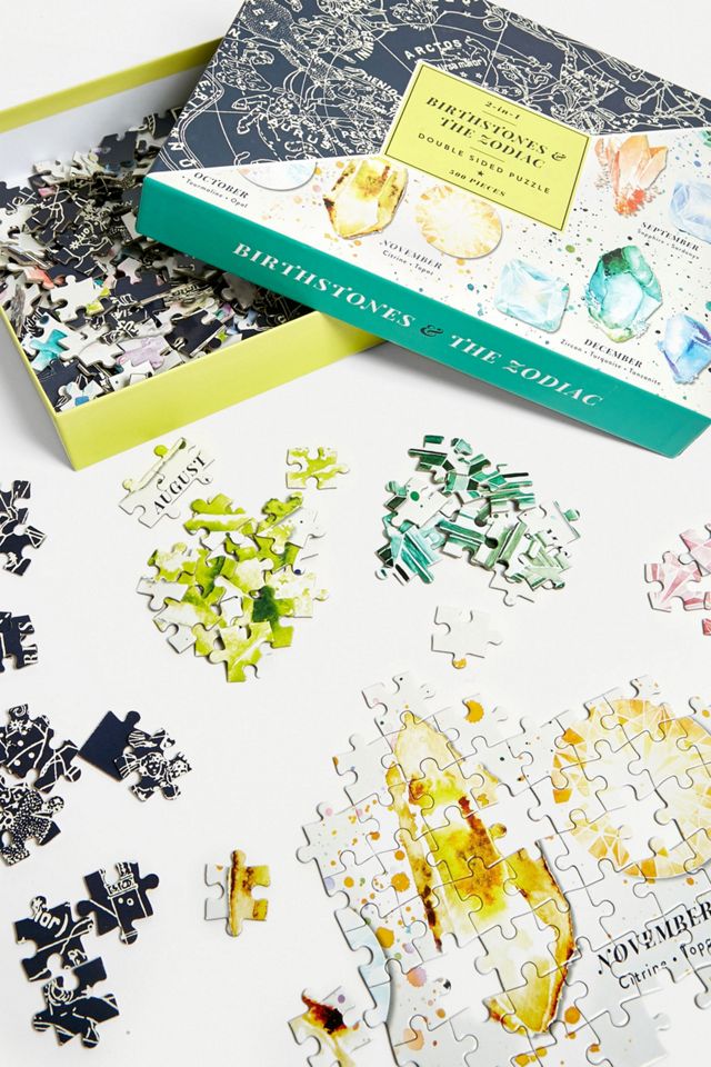 Birthstone & The Zodiac 2Sided Jigsaw Puzzle Urban Outfitters UK