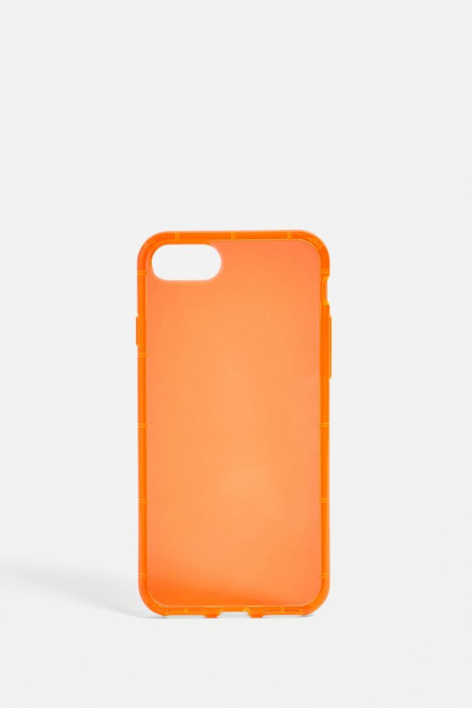 coque iphone 8 orange fluo