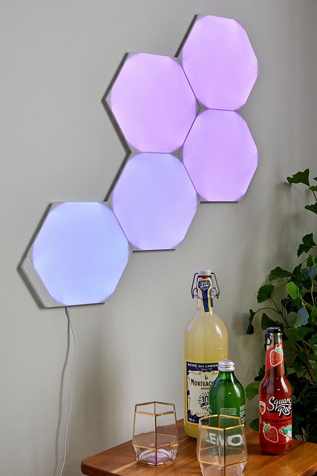 urbanoutfitters.com | Nanoleaf Shapes Mini Hexagon Smarter Modular Lighting Set