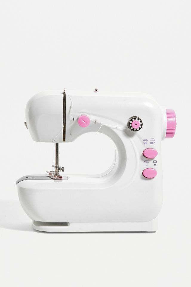 Pink & White Mini Sewing Machine Urban Outfitters UK