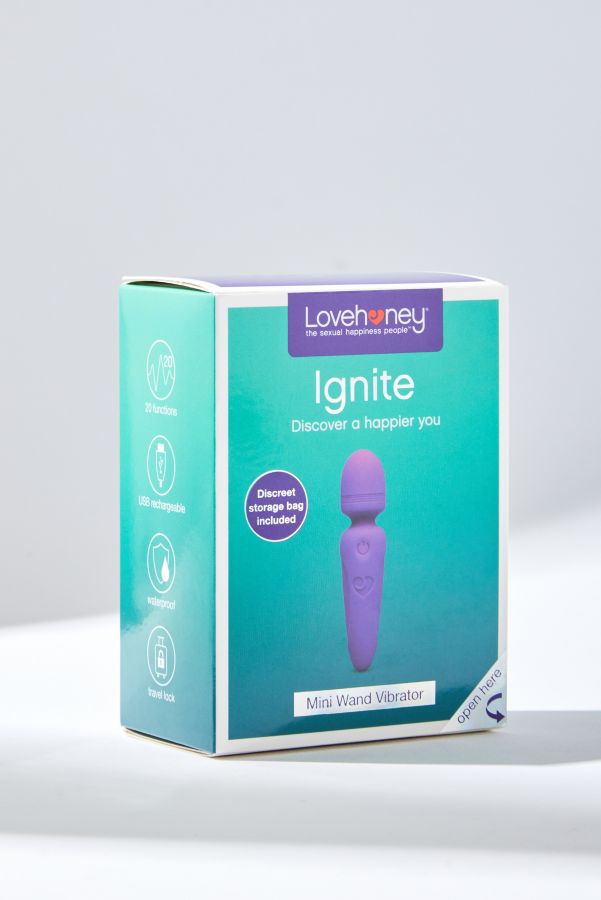 Vista de diapositivas: 4: Lovehoney Ignite 20 Function Rechargeable Mini Wand Vibrator