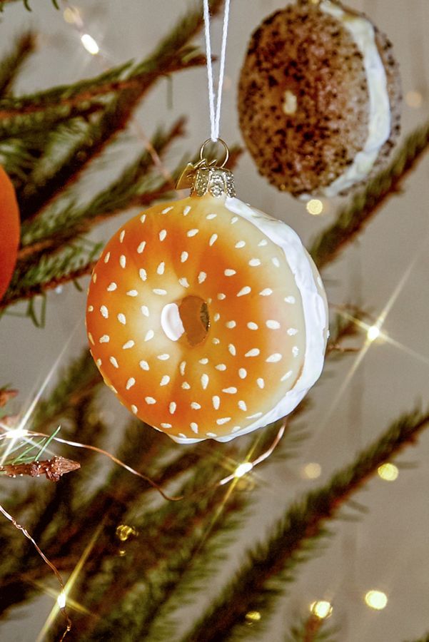 Bagel Christmas Ornament Urban Outfitters UK