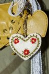 Thumbnail View 1: UO White Boho Heart Keyring