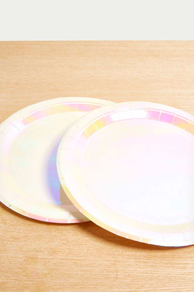 Iridescent Plates Set Urban Outfitters UK