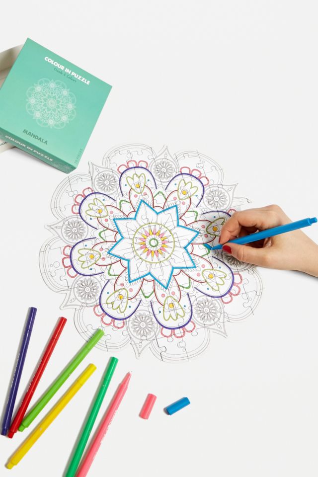 Mandala Colour In Puzzle | Urban Outfitters UK