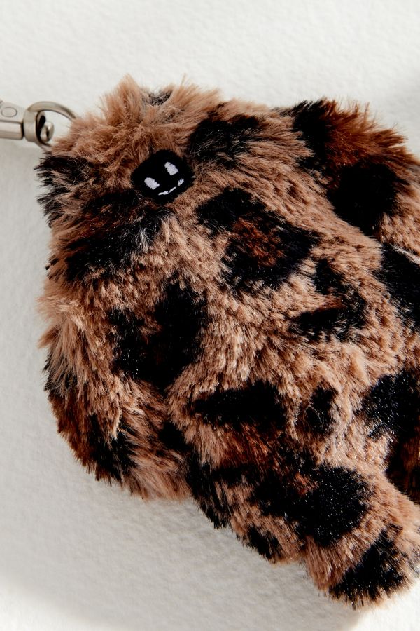 Slide View: 4: Betty Leopard Print Keyring