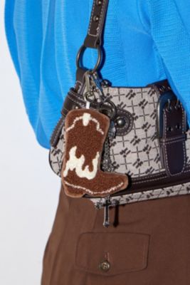 Carrie Brown Western Boot Keyring