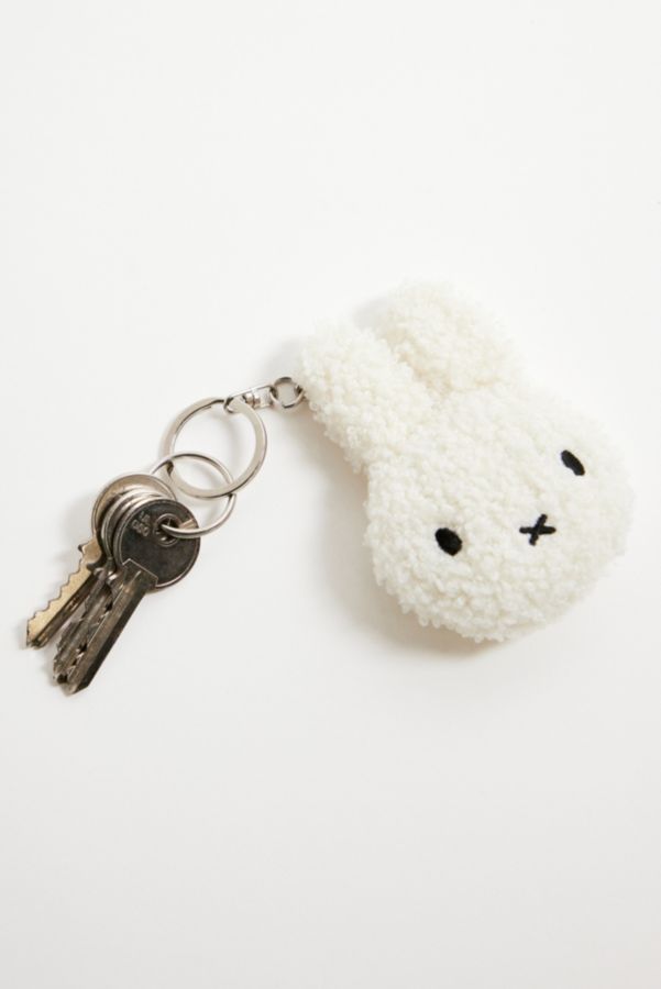 Slide View: 3: Porte-clés à boucle Miffy blanc