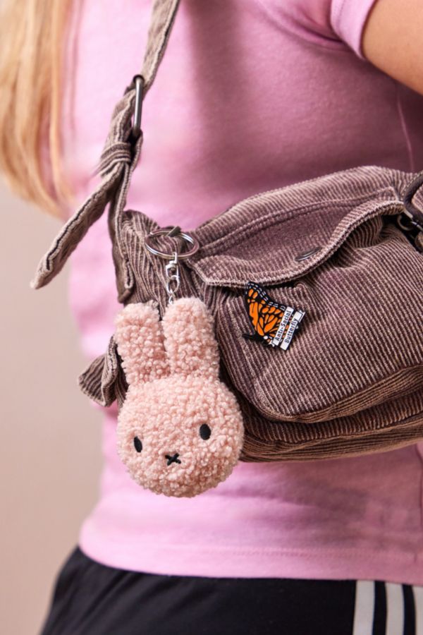 Slide View: 1: Miffy Pink Boucle Keyring 