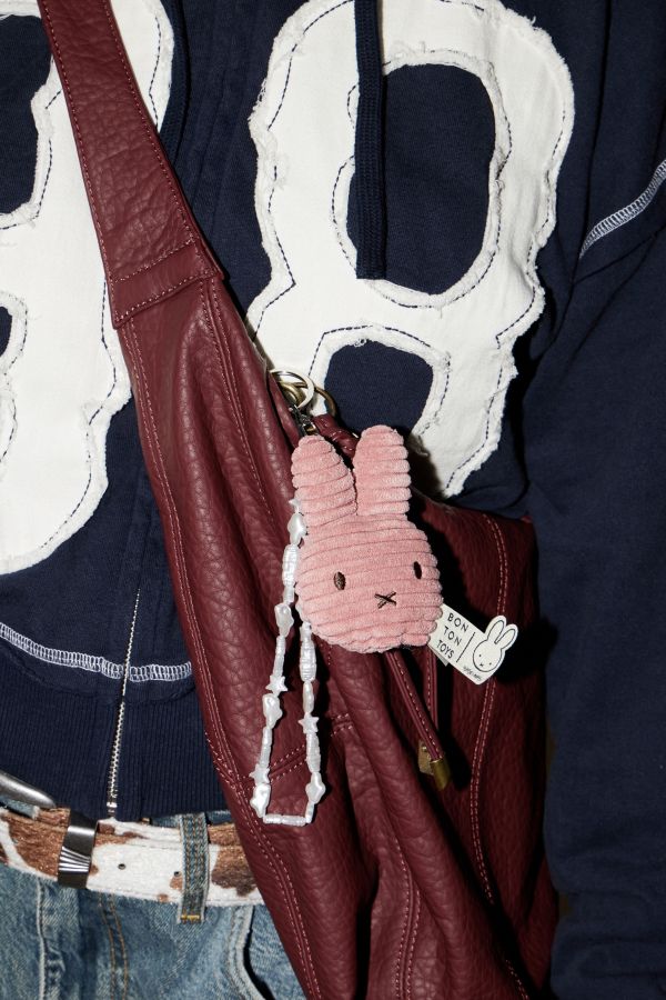 Slide View: 2: Miffy Pink Cord Keyring