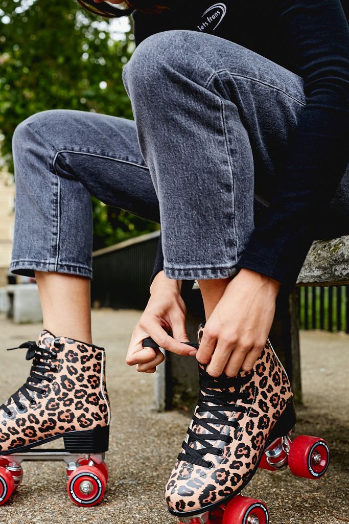 Impala Rollerskates Leopard Quad Roller Skates Urban Outfitters UK