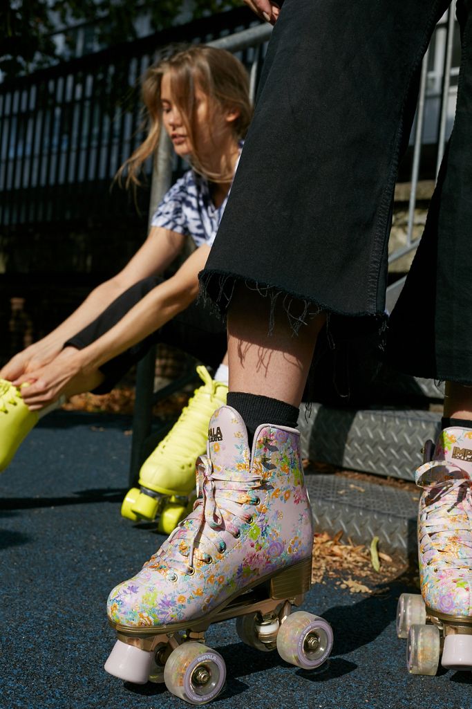 Impala Rollerskates Floral Quad Roller Skates Urban Outfitters UK