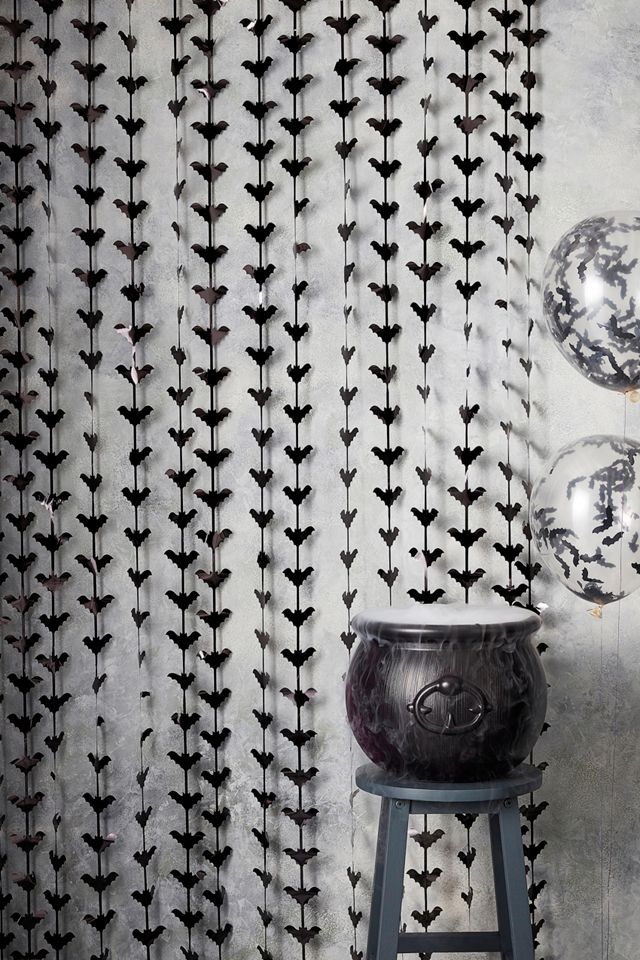 Ginger Ray Halloween Bat Backdrop Fringe Decoration Urban Outfitters UK