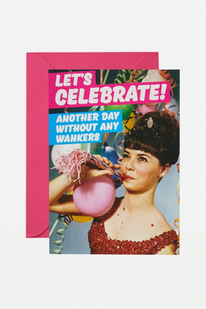 Let's Celebrate Birthday Card Urban Outfitters UK
