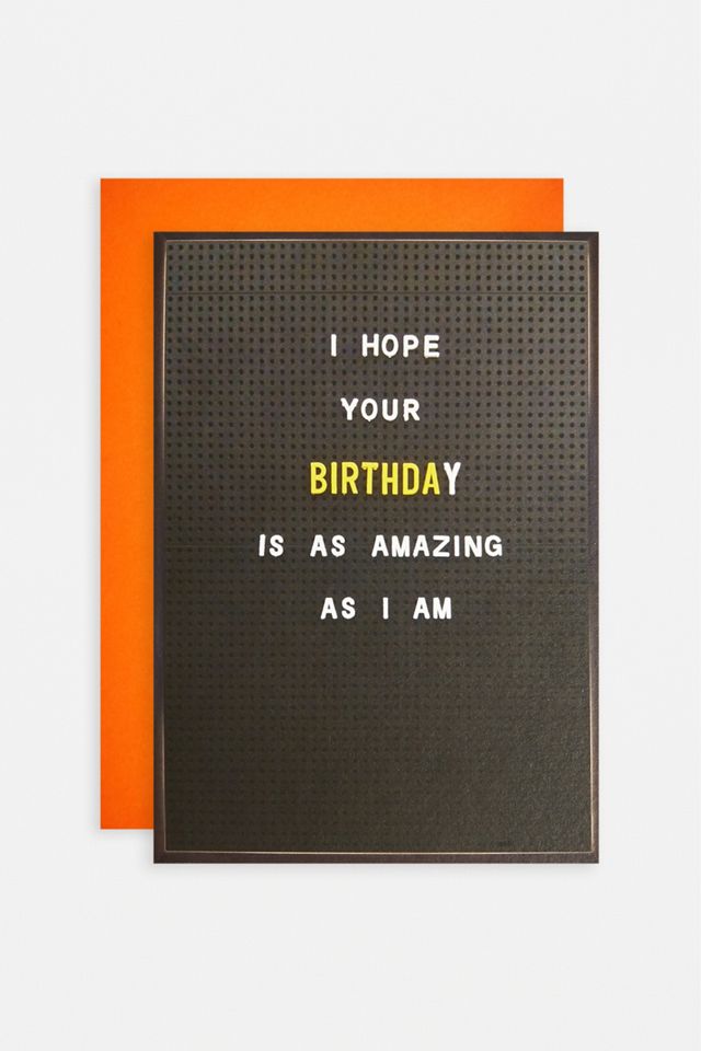 Carte d'anniversaire Amazing Urban Outfitters FR
