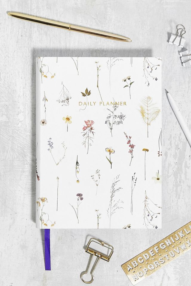 Ohh Deer UO Exclusive Florence Pressed Flower Daily Planner Urban