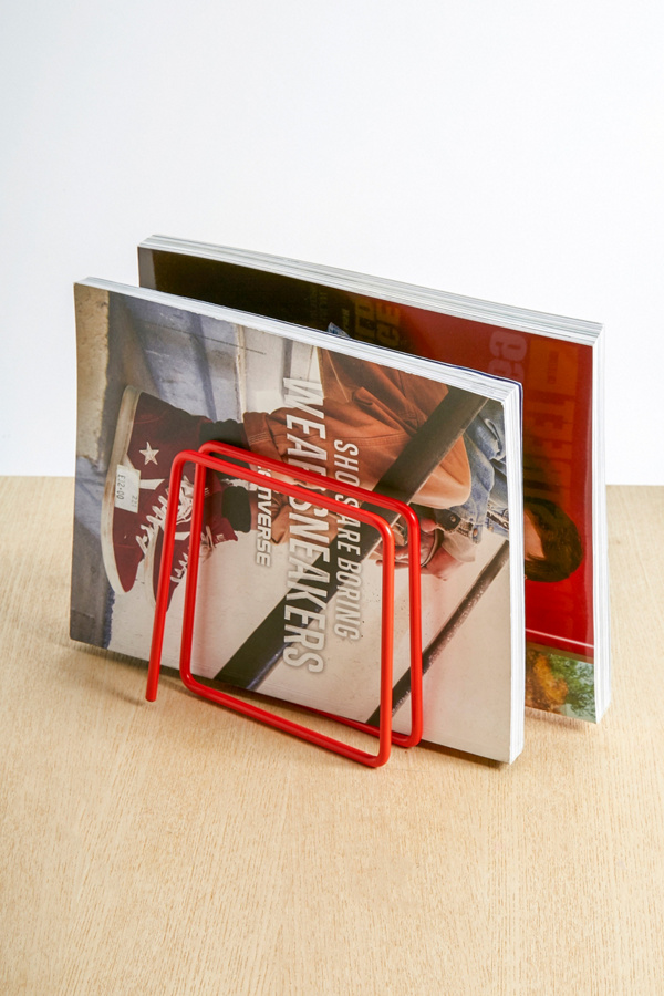 Block Design Red Magazine Holder Urban Outfitters UK