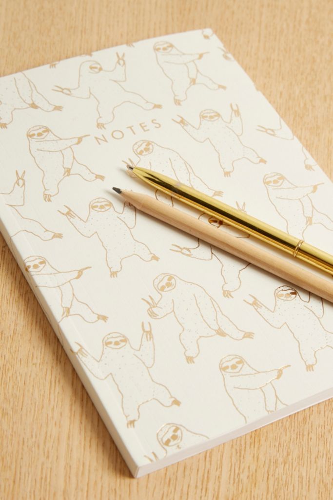 Sloth Notebook Cover Printable