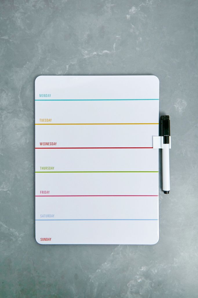 Weekly Dry Wipe Memo Board Urban Outfitters UK