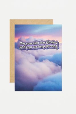 Hood Greetings May Your Skin Stay Glowing Greetings Card 