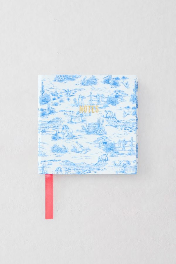 Slide View: 1: Mini carnet de notes Western Toile