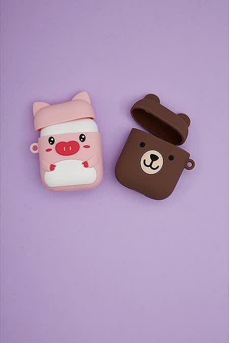 Airpods Etui aus Silikon im Bären Design Airpods Etui aus Silikon im Bären Design