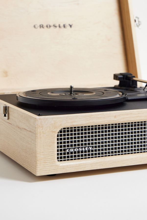 Slide View: 4: Crosley UO Exclusive Voyager Wooden Portable Bluetooth Audio Turntable