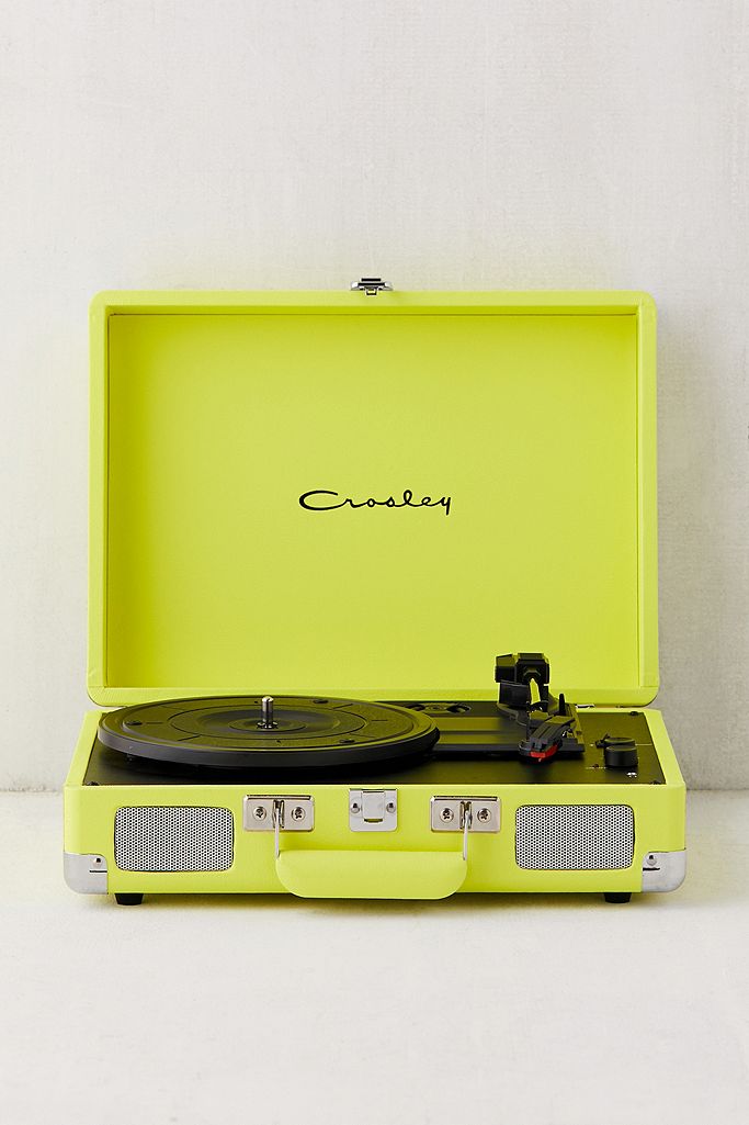 Crosley UO Exclusive Cruiser Neon Yellow Bluetooth Vinyl Record Player ...