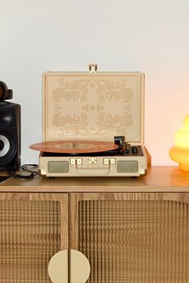 Crosley UO Exklusiver Folklore Floral Cruiser Vinyl Plattenspieler Mit Bluetooth Eingang & Ausgang