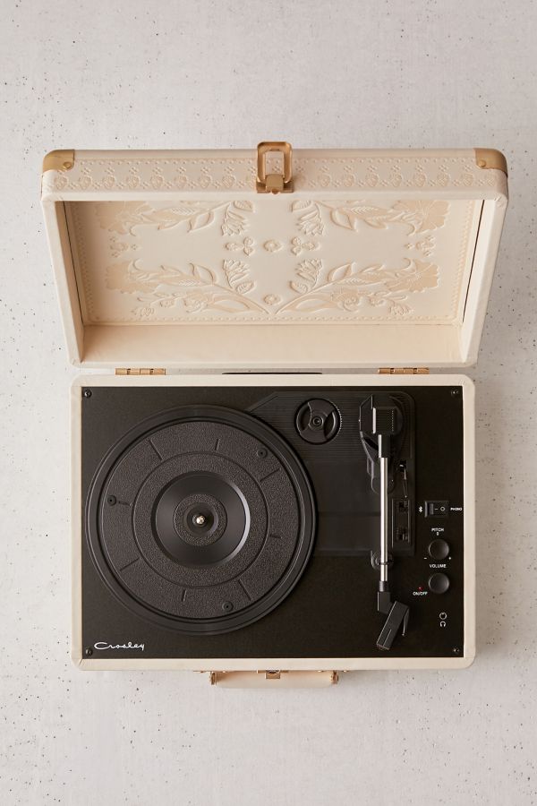 Vista de diapositivas: 2: Crosley UO Exclusive Folklore Floral Cruiser Vinyl Record Player With Bluetooth Input & Output