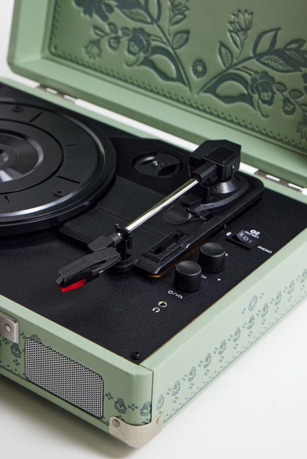 Slide View: 4: Crosley UO Exclusif Folklore Floral Cruiser Vinyle Platine Avec Bluetooth Entrée & Sortie