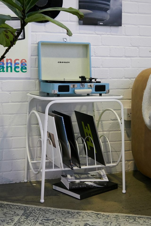 Crosley Cruiser Turquoise Deluxe Portable Turntable Urban Outfitters UK