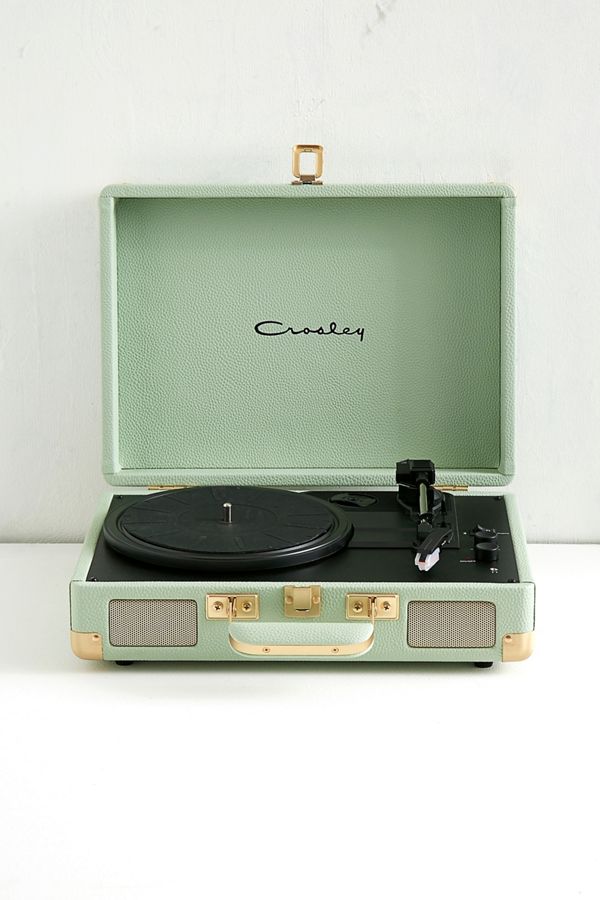Crosley Cruiser Mint and Gold Bluetooth Vinyl Record Player Urban Outfitters UK
