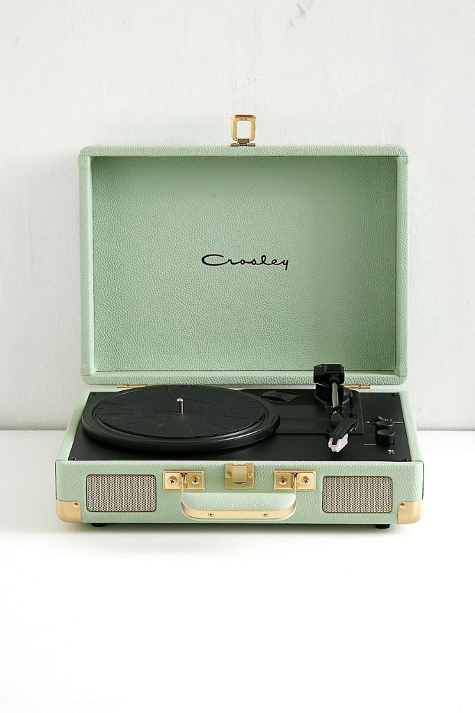 Crosley Cruiser Mint and Gold Bluetooth Vinyl Record Player | Urban
